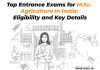 Top Entrance Exams for M.Sc. Agriculture in India 2025: Eligibility and Key Details msc agriculture entrance exam