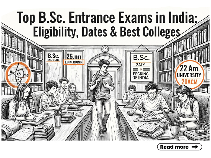 Top B.Sc. Entrance Exams in India: Eligibility, Dates & Best Colleges Top B.Sc. Entrance Exams in India