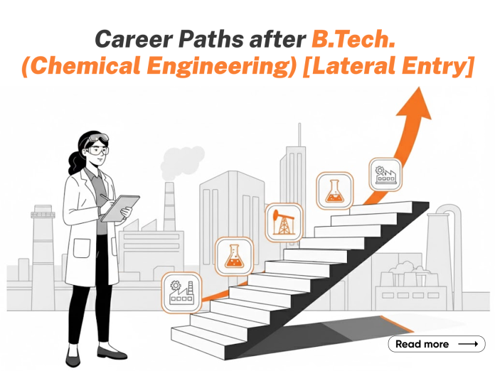 Career Paths after B.Tech. Chemical Engineering [Lateral Entry]