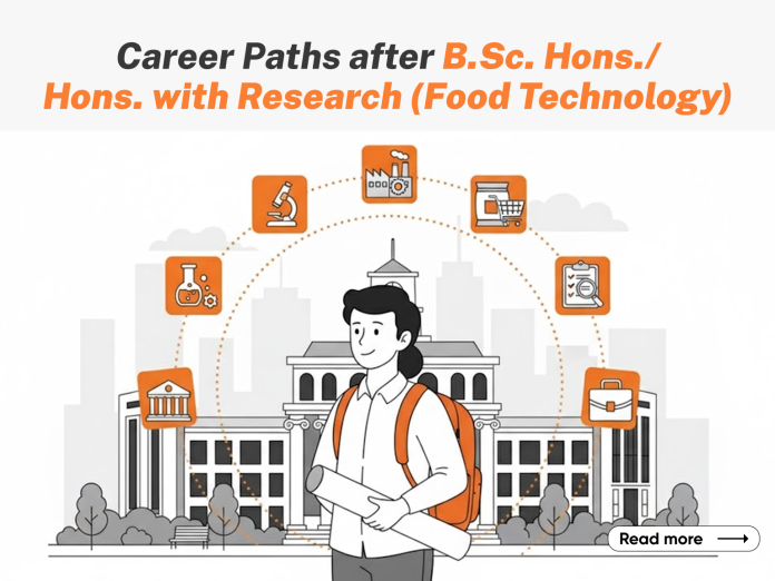 Career Paths after B.Sc. (Hons.)(Hons. with Research) Food Technology