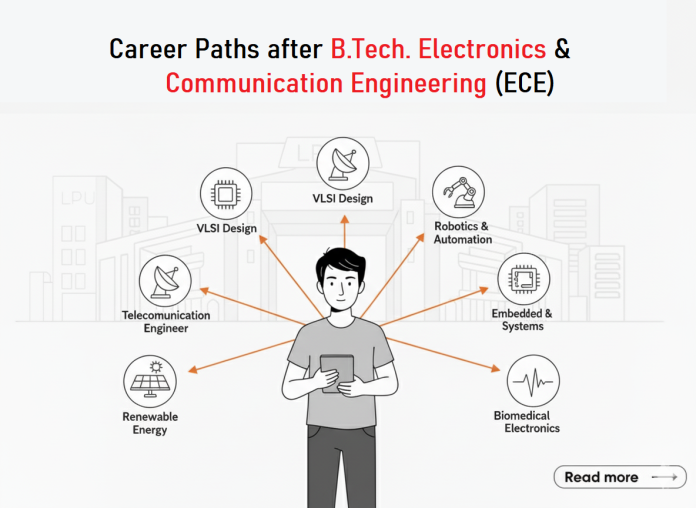 Career Paths after B.Tech. Electronics and Communication Engineering (ECE)