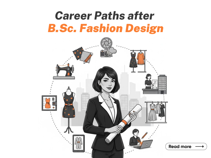 Career Paths after B.Sc. Fashion Design Career Paths after B.Sc. Fashion Design