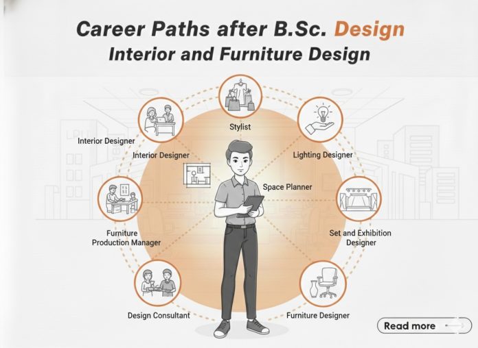 Career Paths after B.Sc. (Interior and Furniture Design) Career Paths after B.Sc. (Interior and Furniture Design)