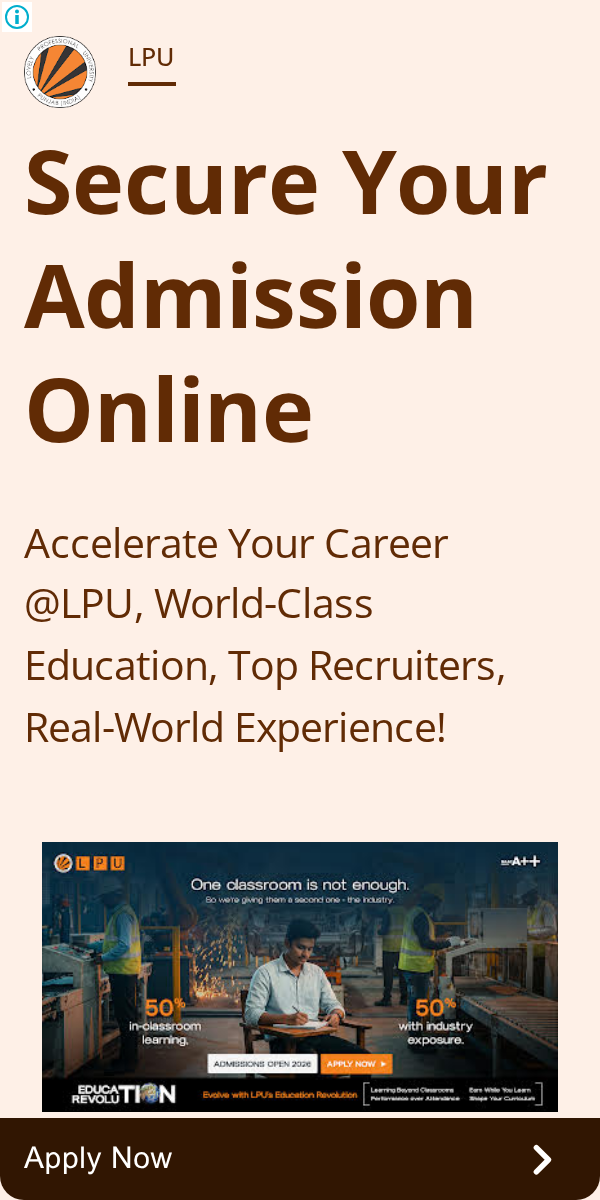 LPU Admission Image