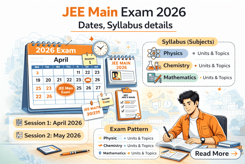 JEE Main 2026 Exam Date, Syllabus, Pattern Guide