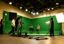 How a B.Sc. in Film & TV Production Prepares You for Careers in the OTT Industry Students filming a movie scene during B.Sc. in Film & TV Production at LPU