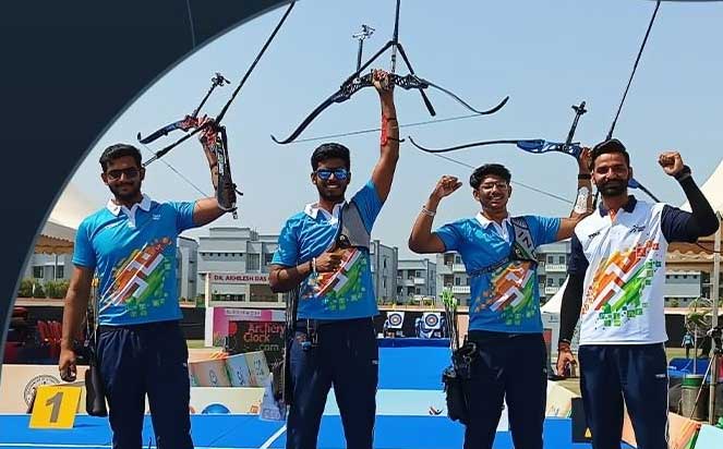 Our campus is full of  the joys of spring as our Archery Recurve Men's Team won a Gold Medal during the Khelo India University Games 2023.