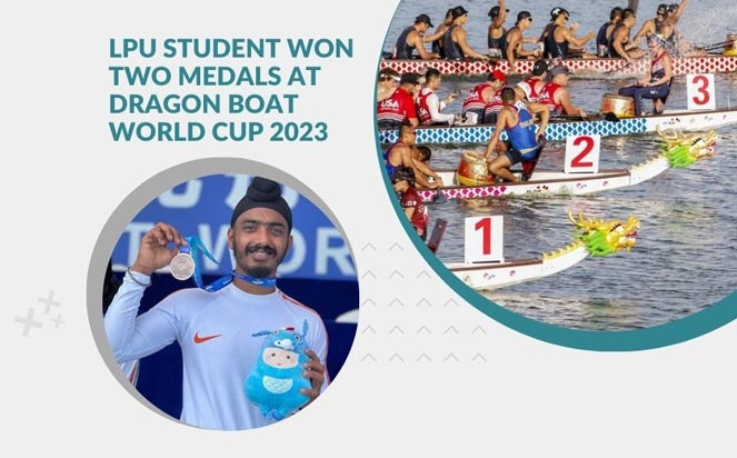 Moment of pride is here as our student won two medals at Dragon Boat World Cup 2023 held in China.
