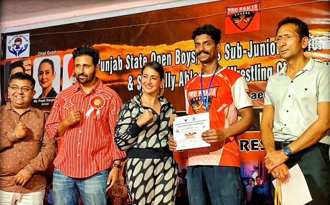 A moment to cherish as our student Kumar Shivam wins a bronze medal at the Open State Arm Wrestling Championship. 