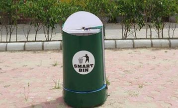 LPU students develop smart dustbin 'Ally' for contactless waste collection and disposal at hospitals
