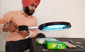 LPU researchers develop portable UV Racket to disinfect surfaces