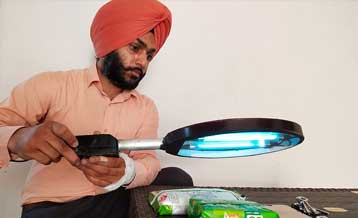 Student Builds UV Light Sanitiser Racket That Kills Coronavirus On Common Surfaces