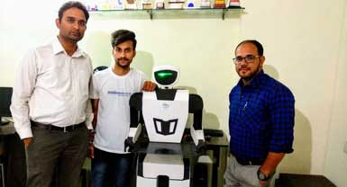 LPU Student Nehul Patel Builds a Low Cost Humanoid Robot