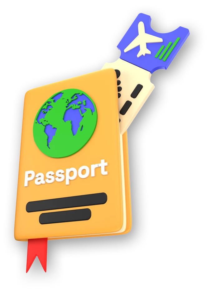 Passport and boarding pass