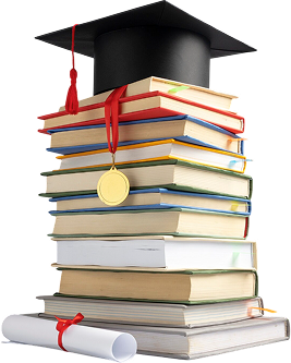 Books and Graduation Cap