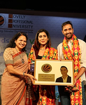 Varun and Gazal Alagh at LPU