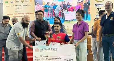 There are no barriers: 2nd National Para Ranking Table Tennis Championship 2025-26.