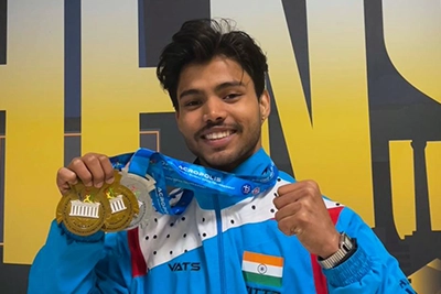 LPU congratulates Yash Namdeo on his outstanding performance at the 6th Acropolis International Wushu Open in Greece, securing Gold in Nanquan and Nangun and Silver in Nandao, exemplifying excellence in both academics and international-level athletic achievement.