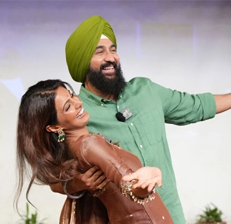 Geeta Basra and Raj Kundra LPU