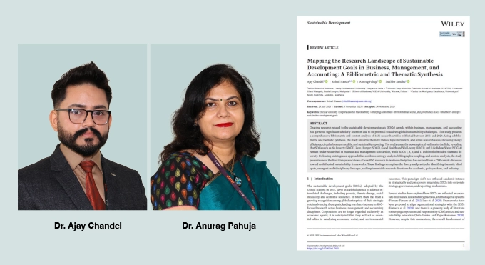 Paper Publication by Dr. Ajay Chandel and Dr. Anurag Pahuja at LPU