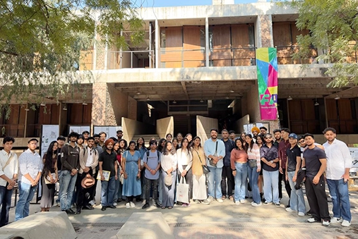 LPU Students attended a workshop at CEPT University