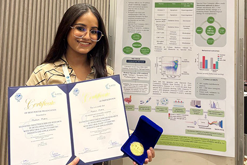 Best Poster Presentation Award to LPU student