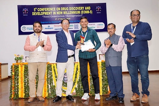 Best Poster Presentation Award at the prestigious D3NM 5 Conference by LPU student