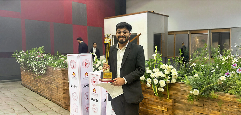 Muhammed Arshad TK Best Speaker Award LPU