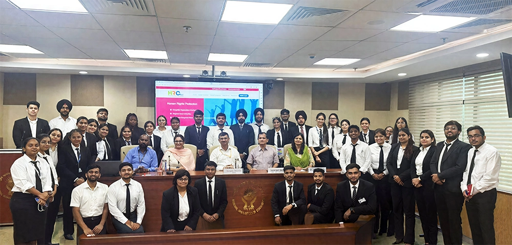 Law Students visit National Human Rights Commission LPU