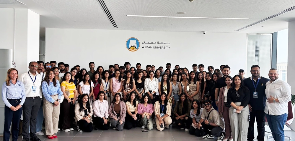 B.Com students visited Ajman University Dubai from LPU