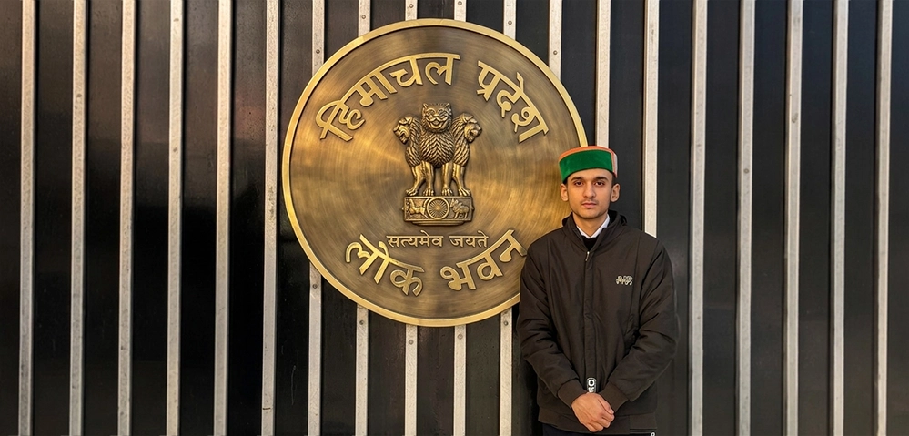 Ashutosh LPU student at VBYLD 2026 Bharat Mandapam New Delhi