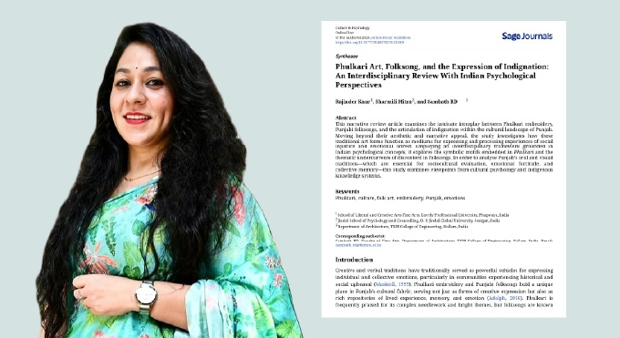 Research Paper Published by Dr. Rajinder Kaur from LPU