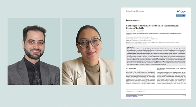 Research publication by Dr. Tawheed Nabi and Ms. Stanzin Padma at LPU