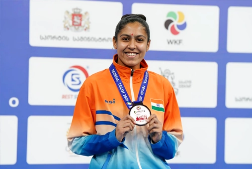 LPU student Alisha Choudhary wins Bronze at Karate 1-Series A