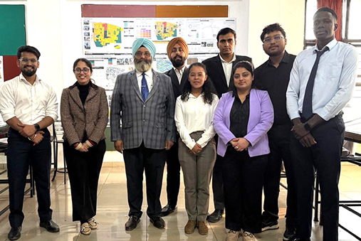 Viva presented to Dr. Gurpreet Singh by students of LPU